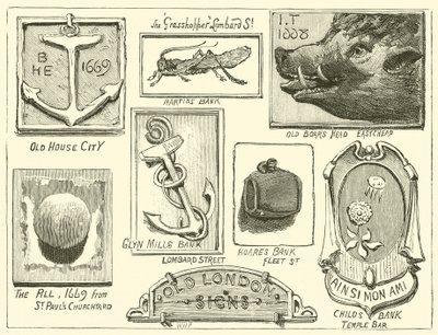 Anciennes enseignes de Londres - English School